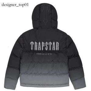 Trapstar Tracksuit Trapstar Jacket London Decoded Hooded Puffer 2.0 Gradient Black Trapstar Brand Veste Men Broided Thermal Hoodie Hiver Coat Tops Ba97