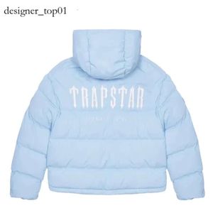 Trapstar Tracksuit Trapstar Jacket London Decoded Hooded Puffer 2.0 Gradient Black Trapstar Brand Veste Men Broided Thermal Hoodie Hover Coat Tops B611