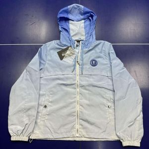 Trapstar trendsetter herfst must-have mode item gradiënt blauw lange mouwen aanvalspak hap met capuches met hapje