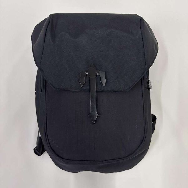 Trapstars – sac à dos unisexe avec boutons noirs, le plus vendu, sac de rangement de grande capacité