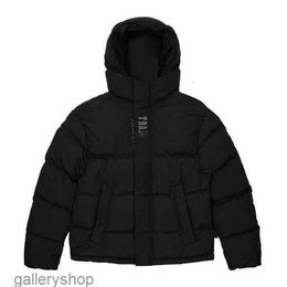 Trapstars Londen Decoded Puffer 2.0 Gradiënt Zwarte Jas Mannen Geborduurde Thermische Hoodie Mannen Winterjas Tops Xs-xla3r7