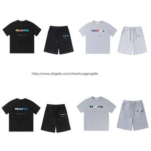 Trapstars London Suite borst handdoek Handdoek Heren T -shirt en shorts Hoge kwaliteit Casual Street British Fashion Brand Suits Designer Trapstar Shirt