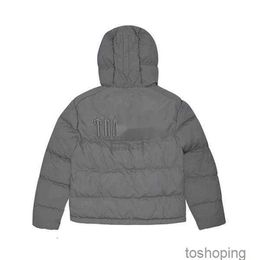 Trapstarslondon décodé à capuche Puffer 2.0 dégradé noir veste hommes brodé thermique à capuche hommes hiver manteau hauts Xs-xljg1n