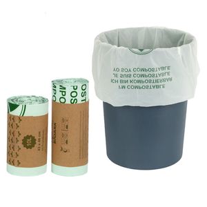 Trash Bags Biologisch afbreekbare afvalcologische producten Wegwerp voor Can Home and Kitchen WasteBasket Compostable goederen Huishouden 230421