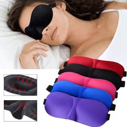Máscara de ojos 3D de viaje, cubierta de sombra acolchada suave para dormir, descanso, relajación, dormir con los ojos vendados, envío gratis LX1088