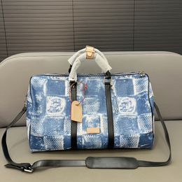 Sac de voyage, sac à main, sac d'aéroport de grande capacité unisexe avec artisanat d'incrustation exquis