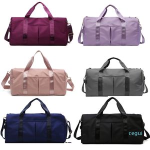 Reistas Grote Capaciteit Vrouw Droog en Nat Separation Sport Yoga Gym Sacks Bagage Sack Handtas Messenger Bags Rits Oxford Clot