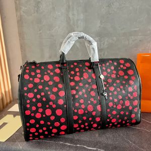 Reistas Bagage Designertas voor heren BLOEMEN Reliëf GESCHILDERDE STIPPEN Schoudertassen met grote capaciteit Crossbodytas Messenger Bag Outdoor sporttas schoudertas