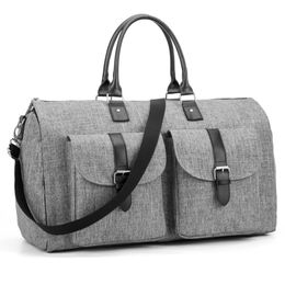 Reistassen voor Mannen Business Omodoker Large Kledingstuk Rganizer Bagage Set Verpakking Cube Koffer Kleding Bag Meervoudig Pocket Gray