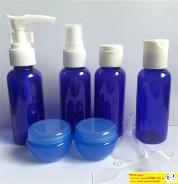 Botellas de viaje Conjuntos con bolsas de tocador con bag a fugas Cosméticos CONTENEDORES DE LÍQUIDOS PERFECTOS PARA EL VITO DE NEGOCIOS O VIAJES PERSONALES