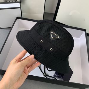 Chapeau seau de voyage de luxe avec ficelle noire, chapeaux à large bord réglables, casquettes d'extérieur décontractées pour hommes