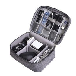 Travel Closet Organizer Case voor Hoofdtelefoon Opslagtas Digitale Draagbare Rits Accessoires Lader Data Cable USB Cosmetics Gratis DHL