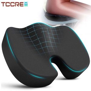 Reizen Stuitbeen Zitkussen Memory Foam UShaped Kussen voor Stoel Pad Auto Kantoor Heup Ondersteuning Massage Orthopedische 240309