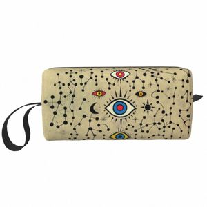 Voyage Cross Eyes Galaxy Trousse de toilette portable Joan Miro Peinture Maquillage Cosmétique Organisateur Femmes Beauté Stockage Dopp Kit Case f9yI #