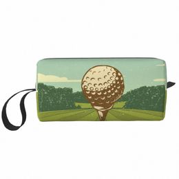 Voyage mignon Golf Sport trousse de toilette Kawaii golfeur golfeur cosmétique maquillage organisateur femmes beauté stockage Dopp Kit boîte L71T #