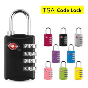 Bienes de viaje TSA Cadlock TSA309 Código de aduanas de múltiples usos múltiples bloqueo de código de cuatro dígitos Negro