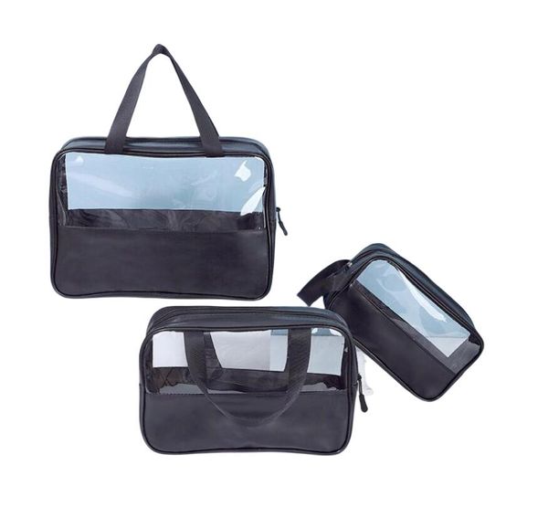 Voyage maquillage cosmétique sac femmes hommes PVC Transparent étanche extérieur étanche extérieur trousses de toilette Portable bain sac de rangement