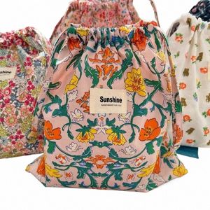 Reizen Outdoor Drawstring Diaper Makuep Geclassificeerde opbergtas Gedrukte fr