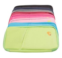 Bolsa de viaje para pasaporte, cartera impermeable, monedero, organizador de tarjetas de identificación, funda, bolsas de almacenamiento multifunción, portadocumentos