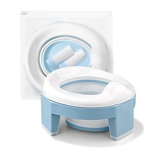 Reis Potties tyry hu baby pot draagbare siliconen zindelijkheidstraining stoel 3 in 1 toiletkleedbare blauwe kinderen met tassen 230714