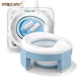 Pots de voyage TYRY HU Pot bayi silikon portabel kursi latihan 3 dalam 1 multifungsi Toilette perjalanan dapat dilipat dengan 20 tas 230516