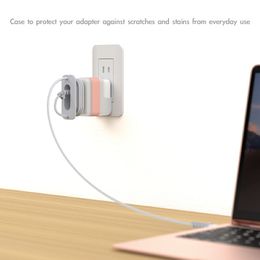 Couverture de l'organisateur de l'adaptateur de protection de voyage pour l'adaptateur Apple MacBook MacBook Air Pro USB 29W / 30W / 60W / 61W / 85W / 87W / 96W Charger