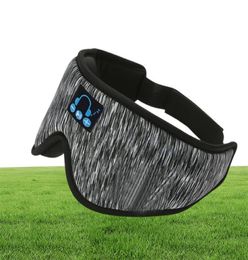 Voyage d'aide de repos Masque couvre de couchage 3D sans fil rembourré les yeux doux masque les yeux bands à plis Bluetooth music eyepatch relax de beauté outils 2217031891