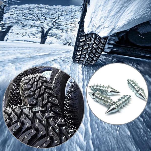 Producto de carretera de viaje, 100 Uds., perno antideslizante para nieve de invierno para coche, neumático de rueda de acero, clavo para motocicleta, vehículo todoterreno, ATV ChainTravel