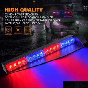 Travel Roadway Product Visor Strobe Led Light Bar Interieur Ruitenscherm Sunvisor Lamp Emergency Warning Flashing Lights for Voluntee182i DHML7