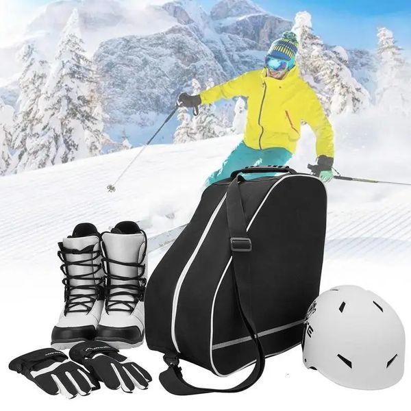 Sac de démarrage de ski de voyage 600d Oxford imperméable Bothing Boots Sacs avec poignées Boots Snowboard Pack pour le ski sportif d'hiver 231227