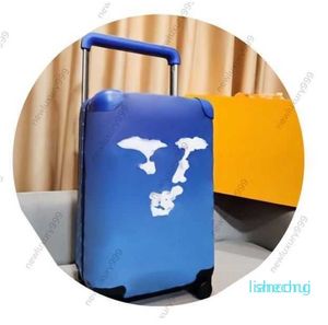 Reiskoffer Designerbagage Originele leren trekstangbox Op maat gemaakte plunjezak