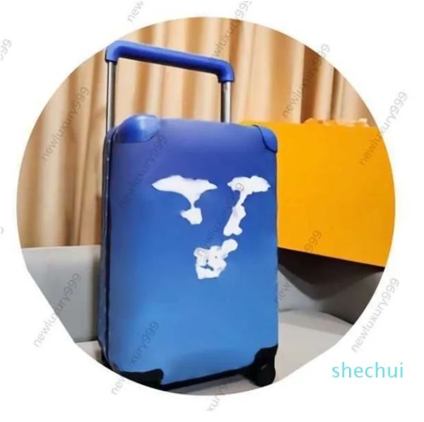 Valise de voyage bagage de créateur tige de traction en cuir d'origine boîte à barre de traction à roue universelle boîte polochon personnalisée
