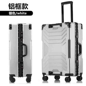 Reisverhaal aluminium frame boord inch maat hoogwaardige rollende bagage spinner merk koffer J220707