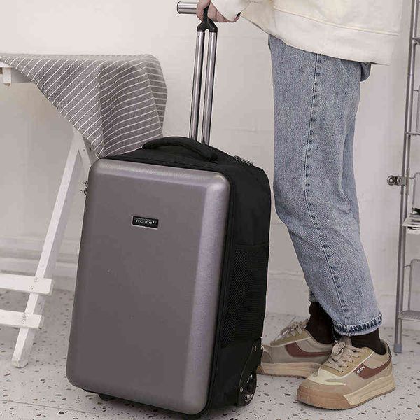 Travel Tale Spinner Carry On Valise Bagage à main Handside Laptop Pc Busy Trolley case For Board J220708 J220708