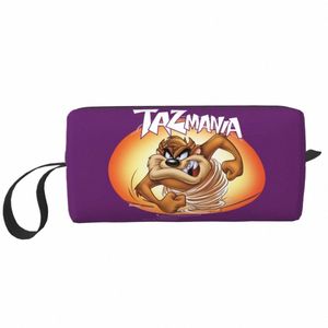 reizen Taz Mania Tasmanian Devil Toilettas Carto Comic Make-up Cosmetische Organizer voor Vrouwen Schoonheid Opslag Dopp Kit Box Case X0GH #