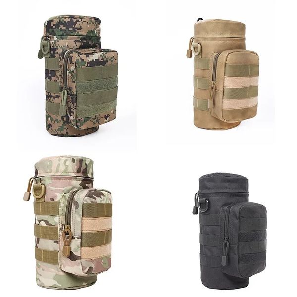 Herramienta de viaje Kettle Set Tactical Militar Molle System Molle Bolsas de agua Soporte de botella EDC Botella multifuncional