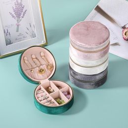 Reis Velvet Jewelry Box Mini Gifts Case For Women Girls kleine draagbare display organisator dozen voor ringen oorbellen kettingen armbanden verpakking