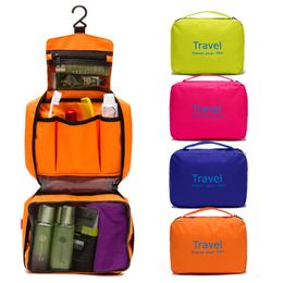 Bolsa de lavado de viaje, plegable, colgante, impermeable, paquete de lavado de letras, tela impermeable transpirable, un buen ayudante para viajar WH0190