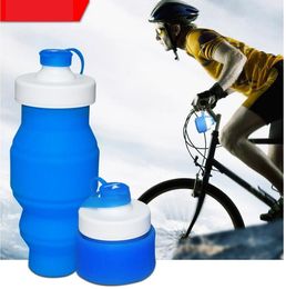 Reiswaterfles Siliconen Intrekbare Vouwen Waterflessen Outdoor Telescopische Inklapbare Vouwende Tumbler Cups Folding Water Cup