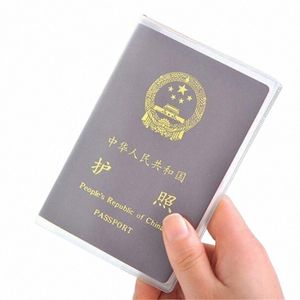 Voyage étanche Dirt passeport titulaire couverture portefeuille transparent PVC ID titulaires de carte Busin titulaire de la carte de crédit Case pochette L3QE #