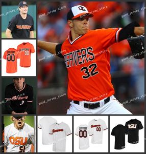 Travis Bazzana Oregon Beavers Beavers Baseball Jersey Mikey Kane Custom Mens Micah McDowell Garret Forrester Gavin Turley Mason Guerra Kyle Dernedde Osu Jerseys