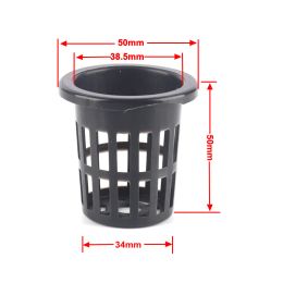 Plateaux 100 pièces 38mm aquaponique hydroponique filet Pot maille panier plantation tasse hydroponique NFT 2 couleur Option