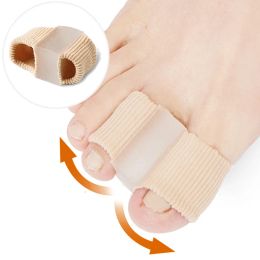 Tratamiento 1 pares separador de dedo de punta Hallux Valgus Corrector Spacer Exputador de grasa Corrector de dedo Finger Bun Foot Care Herramienta
