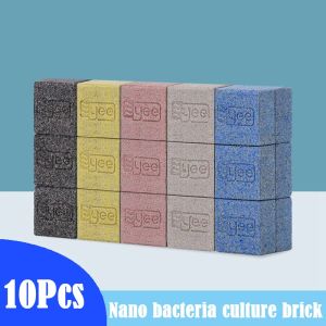 Traitement 10 pièces/lot, briques nanobactériennes pour Aquarium, matériau filtrant, bactéries nitrifiantes, Purification de l'eau domestique, média filtrant pour Aquarium