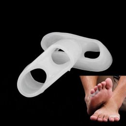 Traitement 1pair hallux valgus Silicone Corrector Gel Foot Care Toe séparateur Petit-doigt Protecteur Bunion Pédicure