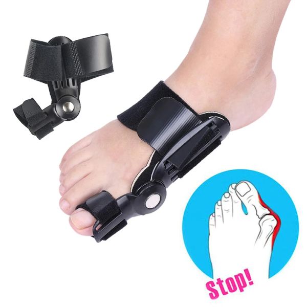 Tratamiento 2pcs hallux valgus bunion corrector protector de punta ajustable ortopedic ortopedic pulgar los dedos de los pies grandes separadores férulas pisos