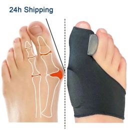 Traitement 2pcs Toe Séparateur Hallux Valgus Correcteur orthotique orthotiques Pieds Bos Bumb Adjust Correction Pédicure chaussette Outils