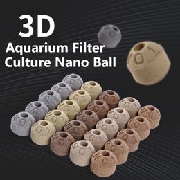 Tratamiento 500g Filtro de acuario Cultura Nano Ball Partículas de cerámica Piedra Tanque de peces Planta de agua Bacterias Anillo Filtro Suministros de filtración