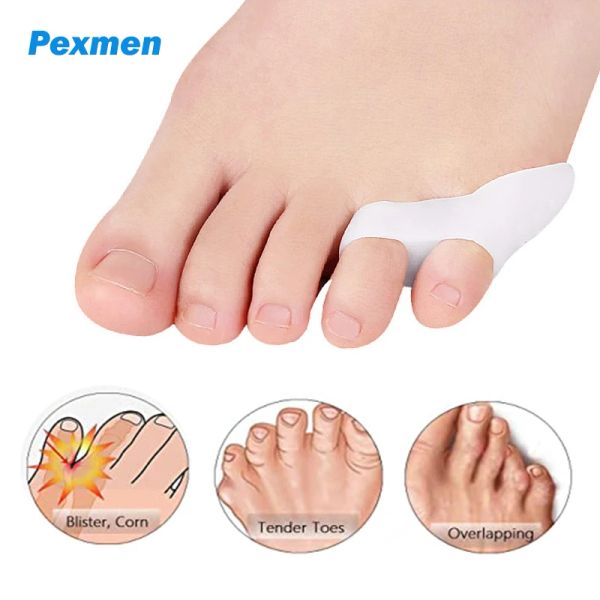 Traitement PEXMEN 2 / 4PCS GEL LITTES TOE TAUX CORRECTEUR CERRICTURE PINSYY TOE CUSHION SELD LEAL SELOUPE