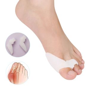 Tratamiento Silicona Gel Pulgar Corrector Bunión Little Toe Protector Separator Hallux Valgus Dosisperador de dedos Alimas de alivio de alivio de cuidado del pie